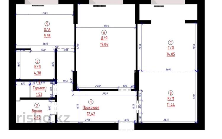 2-бөлмелі пәтер · 77 м² · 3/8 қабат, Сатпаева — Пр.Сатпаева, бағасы: 42 млн ₸ в Усть-Каменогорске — фото 12