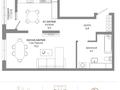1-комнатная квартира · 42.3 м² · 9/16 этаж, Пр. Мангилик ел, напротив республиканской мечети — БЕЗ КОМИСИИ! ВЫБОР ЭТАЖА И ПЛАНИРОВОК СО СКИДКОЙ за ~ 25.9 млн ₸ в Астане — фото 3
