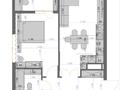 2-комнатная квартира · 49.4 м² · 11/16 этаж, Райымбек батыр 2 за 36.5 млн ₸ в Астане, Сарайшык р-н — фото 3