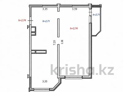 2-бөлмелі пәтер · 69 м² · 13/17 қабат, Навои — Хабарласыңыздар, бағасы: 47.6 млн ₸ в Алматы, Бостандыкский р-н