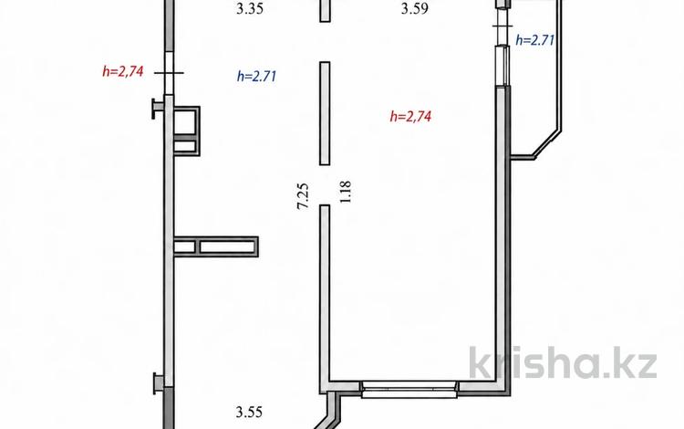 2-бөлмелі пәтер · 69 м² · 13/17 қабат, Навои — Хабарласыңыздар, бағасы: 47.6 млн ₸ в Алматы, Бостандыкский р-н — фото 2