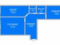 2-комнатная квартира · 68 м² · 4/6 этаж, Назарбаева за 32 млн ₸ в Костанае — фото 2