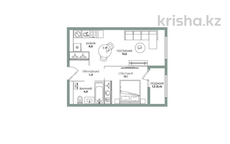 2-комнатная квартира · 38.8 м² · 5/9 этаж, мкр Ботакоз 5 за 30 млн ₸ в Алматы, Алатауский р-н — фото 3