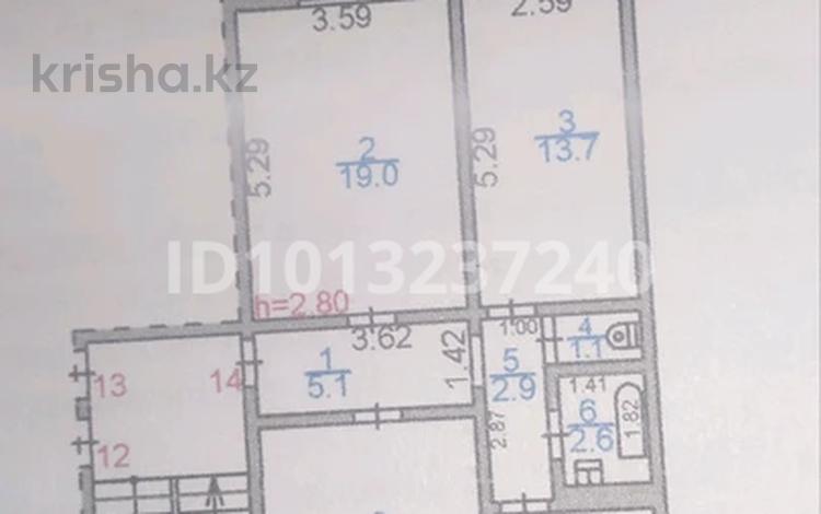 3-комнатная квартира · 65.6 м² · 2/3 этаж, Сатпаева 44 — Пересечение улиц Некрасова Сатпаева за 20 млн ₸ в Жезказгане — фото 2