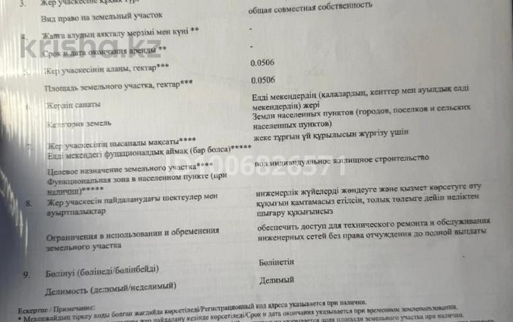 Участок · 5.06 соток, Уч. Энергетик Административно-территориальная граница 278Г за 15.8 млн ₸ в  — фото 2