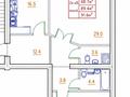 2-комнатная квартира · 91.6 м² · 1/5 этаж, мкр. Алтын орда, Санкибай батыра 38б — Сулпак за 28 млн ₸ в Актобе