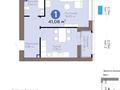 1-бөлмелі пәтер · 41 м² · 9/9 қабат, Турар Рыскулов 18/5 — Касенова, бағасы: 31.2 млн ₸ в Астане, Есильский р-н