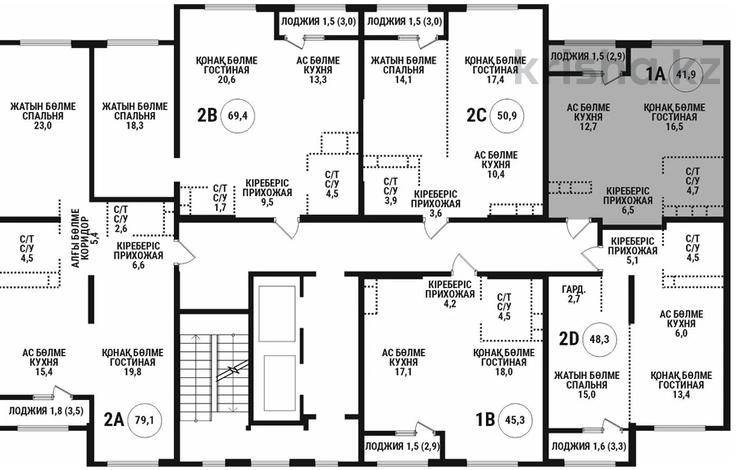 1-комнатная квартира · 41 м² · 10/16 этаж, Каныша Сатпаева 90/55Б за 36 млн ₸ в Алматы, Бостандыкский р-н — фото 2
