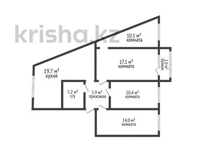 4-комнатная квартира, 83.4 м², 5/5 этаж, Карбышева 9 за 31 млн 〒 в Костанае