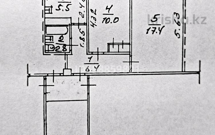 2-бөлмелі пәтер · 42.6 м² · 5/5 қабат, Абая — Металлургов/Абая, бағасы: 9 млн 〒 в Темиртау — фото 2