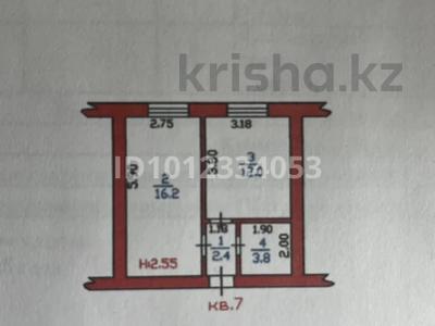 1-бөлмелі пәтер · 34 м² · 1/5 қабат, ул. Покрышкина, бағасы: 11 млн ₸ в Талдыкоргане, военный городок Улан