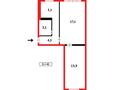 2-комнатная квартира, 44 м², 5/5 этаж, мира за 7.9 млн 〒 в Темиртау — фото 2