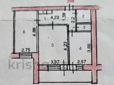 2-бөлмелі пәтер · 47.6 м² · 7/9 қабат, Виноградова 29 — Рынок Дос-Нар, парк Металлург, бағасы: 190 000 ₸ в Усть-Каменогорске, Ульбинский