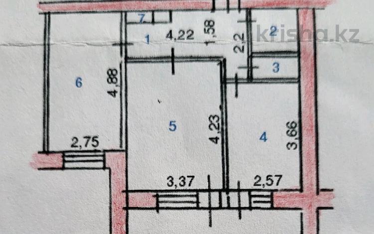 2-комнатная квартира · 47.6 м² · 7/9 этаж, Виноградова 29 — Рынок Дос-Нар, парк Металлург за 190 000 ₸ в Усть-Каменогорске, Ульбинский — фото 2