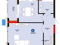 1-бөлмелі пәтер · 45.36 м² · 2/14 қабат, ул. Туран — Скидка за наличку, бағасы: ~ 30.2 млн ₸ в Астане