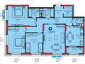 4-бөлмелі пәтер · 124.2 м² · 13/17 қабат, Туран 43/3, бағасы: 95 млн ₸ в Астане, Нура р-н — фото 2
