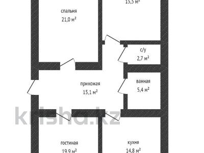 3-комнатная квартира, 99.3 м², 4/5 этаж, мкр. Алтын орда, Батыс-3 29 за 17.5 млн 〒 в Актобе, мкр. Алтын орда