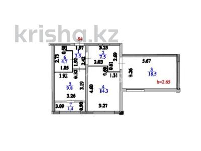 2-комнатная квартира · 60 м² · 1/9 этаж, E-446 36 за 26.5 млн ₸ в Астане, Есильский р-н