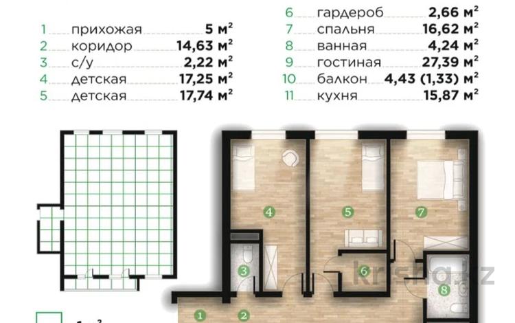 4-бөлмелі пәтер · 120 м² · 5/7 қабат, Илияса Есенберлина 80, бағасы: 48 млн ₸ в Усть-Каменогорске — фото 2