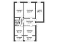 4-комнатная квартира, 83.2 м², 3/5 этаж, мкр 8, М.Оспанова за 26.8 млн 〒 в Актобе, мкр 8 — фото 11