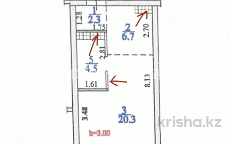 1-бөлмелі пәтер · 35.7 м² · 9/12 қабат, Сейфуллина 416 — Макатаева, бағасы: 38 млн ₸ в Алматы, Алмалинский р-н — фото 2