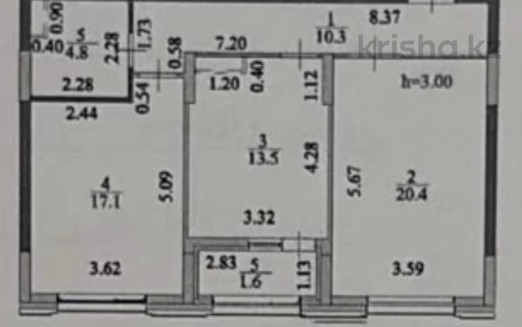 2-бөлмелі пәтер · 67 м² · 5/12 қабат, Тауелсиздик 56/2, бағасы: 49.9 млн ₸ в Астане, Сарайшык р-н — фото 2
