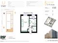 1-комнатная квартира · 41.68 м² · 3/9 этаж, Жубан Молдагалиев 6г — Айтматова за ~ 23.4 млн ₸ в Астане, Есильский р-н