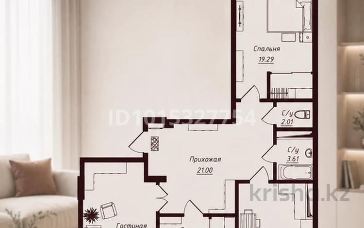 3-комнатная квартира · 110 м² · 4 этаж, Кунаева 45 — Мадели кожа за 68 млн ₸ в Шымкенте, Туран р-н — фото 2