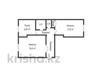 2-комнатная квартира, 51 м², 1/2 этаж, БАЖОВА 79 — МЕТАЛЛУРГОВ за 10.5 млн 〒 в Усть-Каменогорске