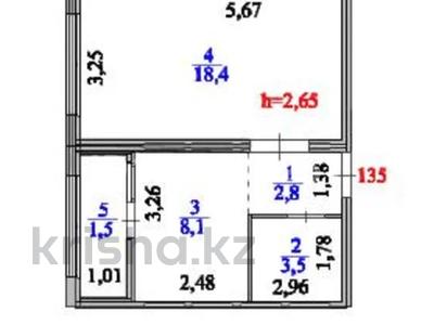 1-бөлмелі пәтер · 34.5 м² · 1/9 қабат, Е 915 9 — Улы дала, бағасы: 23.5 млн ₸ в Астане, Есильский р-н