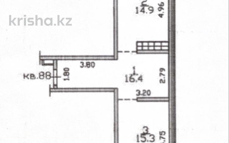 2-комнатная квартира · 46.6 м² · 9/9 этаж, мкр Кайрат, Сыбызгы за 28 млн ₸ в Алматы, Турксибский р-н — фото 2