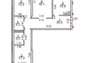 3-комнатная квартира · 87.3 м² · 3/9 этаж, Навои 58/4 за 83.9 млн ₸ в Алматы, Ауэзовский р-н