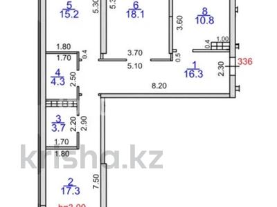 3-бөлмелі пәтер · 87.3 м² · 3/9 қабат, Навои 58/4, бағасы: 83.9 млн ₸ в Алматы, Ауэзовский р-н