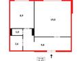 1-комнатная квартира · 41.9 м² · 2/10 этаж, мкр Юго-Восток, Мкр Юго-Восток ул. Таттимбета — ТД Магнум за 15.5 млн ₸ в Караганде, Казыбек би р-н