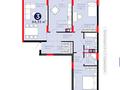 3-комнатная квартира · 94.33 м² · 3/7 этаж, Бухар жырау 31/1 — БЕЗ КОМИСИИ / ЕСТЬ ИПОТЕКА / СКИДКИ / РАССРОЧКИ за ~ 81.6 млн ₸ в Астане, Есильский р-н