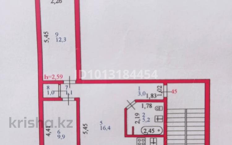 3-бөлмелі пәтер · 55 м² · 2/5 қабат, Сатпаева 12, бағасы: 16 млн ₸ в Атырау — фото 2