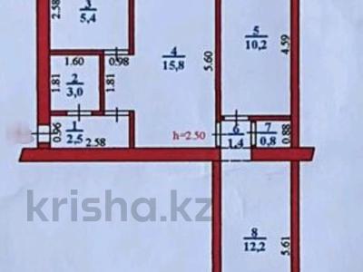 3-бөлмелі пәтер · 52.1 м² · 3/4 қабат, Назарбаева, бағасы: ~ 15 млн ₸ в Уральске