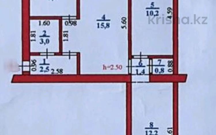 3-бөлмелі пәтер · 52.1 м² · 3/4 қабат, Назарбаева, бағасы: ~ 15 млн ₸ в Уральске — фото 2