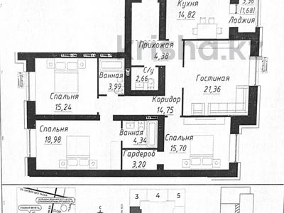 4-комнатная квартира · 121.1 м² · 3 этаж, Александр Сызганов 1/2 — Мангилик ел за 73 млн ₸ в Астане, Есильский р-н