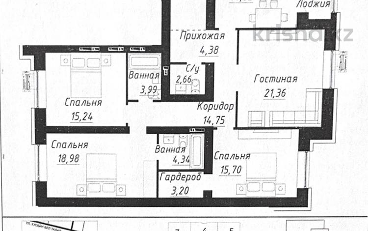 4-комнатная квартира · 121.1 м² · 3 этаж, Александр Сызганов 1/2 — Мангилик ел за 73 млн ₸ в Астане, Есильский р-н — фото 2