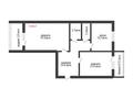 2-бөлмелі пәтер · 64.7 м² · 4/5 қабат, 5-й Микрорайон 9, бағасы: 35 млн ₸ в Костанае — фото 17