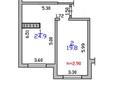 2-комнатная квартира · 46 м² · 5/9 этаж, Сыбызгы за 22 млн ₸ в Алматы, Турксибский р-н