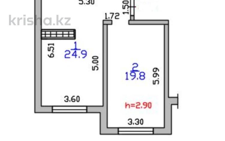 2-комнатная квартира · 46 м² · 5/9 этаж, Сыбызгы за 22 млн ₸ в Алматы, Турксибский р-н — фото 3