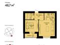 2-комнатная квартира · 48.7 м² · 12/12 этаж, Улы дала — Пересечение с ул. Толе би за 26.5 млн ₸ в Астане, Нура р-н — фото 3