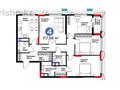 4-бөлмелі пәтер · 117.58 м² · 11/17 қабат, Хусейн бен Талал 37, бағасы: 92 млн 〒 в Астане, Есильский р-н — фото 2