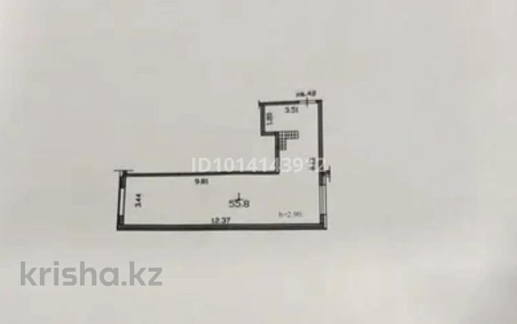 2-комнатная квартира · 55.8 м² · 5 этаж, мкр Кайрат, Сыбызгы 100 за 25 млн ₸ в Алматы, Турксибский р-н — фото 2