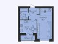 1-комнатная квартира · 39 м² · 7/12 этаж, Улы дала 40 — Туран/Казыбек би за 23.7 млн ₸ в Астане, Есильский р-н