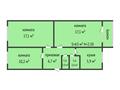 3-бөлмелі пәтер · 63 м² · 5/5 қабат, Маяковского 108, бағасы: 22 млн ₸ в Костанае — фото 17