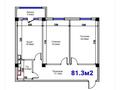 2-комнатная квартира · 81.3 м² · 7/11 этаж, 18 микрорайон 11 за 24.9 млн ₸ в Актау, 18-й мкр  — фото 11