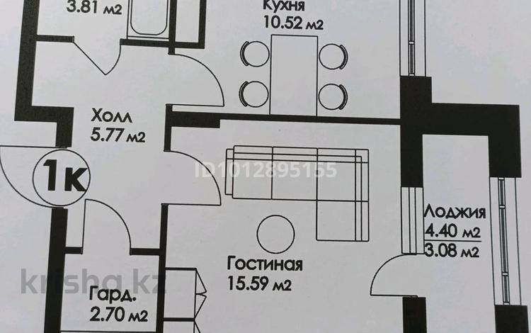 1-комнатная квартира · 38.2 м² · 7/9 этаж, Нажимеденова 52 за 15 млн ₸ в Астане, р-н Байконур — фото 2